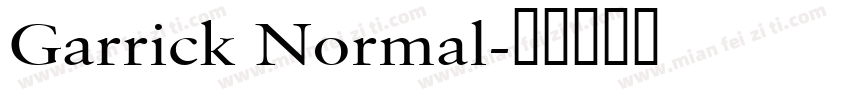 Garrick Normal字体转换